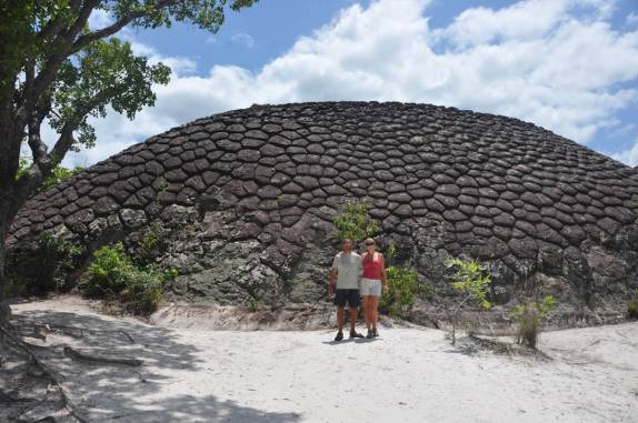 A famosa Pedra da Tartaruga, no Parque Nacional de Sete Cidades - PI